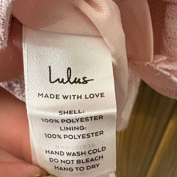 Lulu's Pink and White Floral Textured Dress - Picture 3 of 7